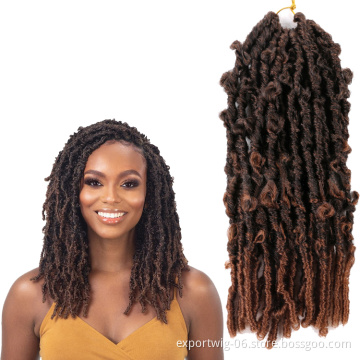 Synthetic Butterfly Locs Braiding Hair Extension Curl Locs Crochet Hair Goddess Ombre Wholesale Butterfly Locs Bulk For Woman